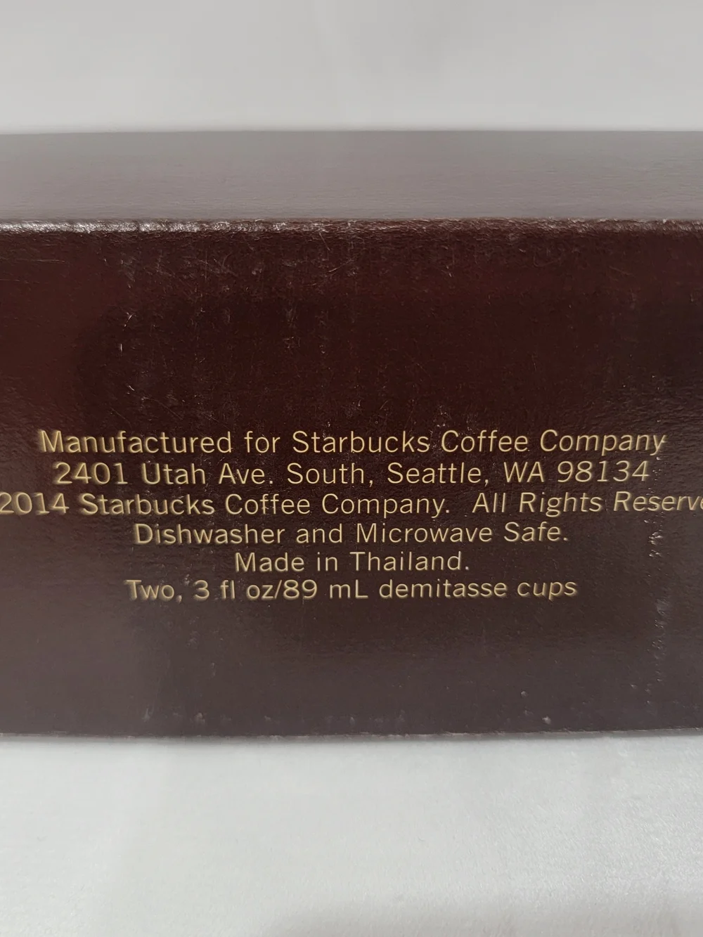 Starbucks Thailand & Bangkok Red and Brown Demitasse Mug Set - Picture 4 of 5